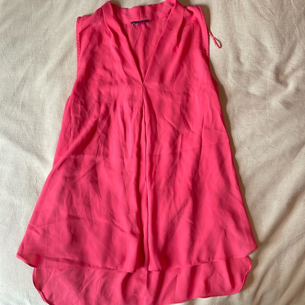 Vince Camuto tank with drape back waistline
